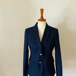 J. Crew Navy Blazer with Gold Buttons